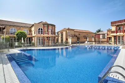 Maison de vacances 'Sunrise Maspalomas' avec vue sur les montagnes, piscine partagée et Wi-Fi