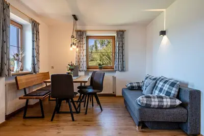 Image de Appartement de vacances 'Mongaduierhof Apt Latemar' avec vue sur les montagnes