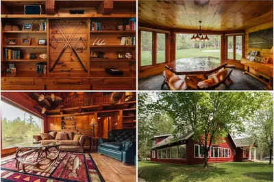 Image de 🦌 Royal Stag Lodge – Au Sable Riverfront | Near Garland, Grayling | Game Room | Pet-Friendly