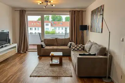 Image de 200 Fewo Central Heimathafen mit Strandkorb am Meer - 200 Fewo in der City mit Balkon und Strandkorb