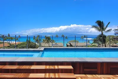 Image de Ocean view rooftop pool and spa with barbecue - short walk to Napili Bay