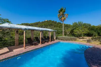 Image de Maison de vacances \"Es Sestador\" avec vue sur les montagnes, piscine partagée et Wi-Fi