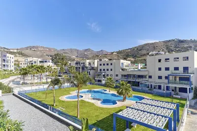 Image de Appartement 'Apartamento Playa Cabria' avec piscine partagée, Wi-Fi et climatisation