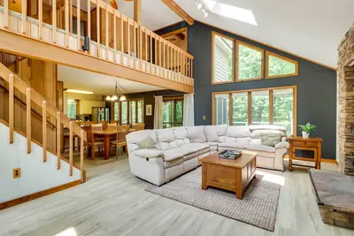 Image de Woodsy Big Bass Lake Hideaway w/ Fire Pit + Deck!