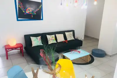 Image de Maison de vacances et jardin avec accès plage