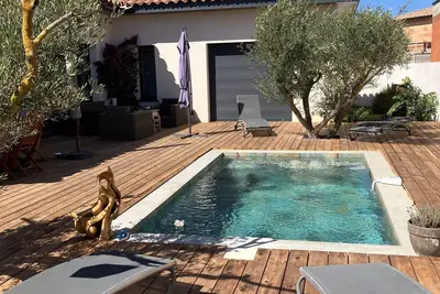 Image de Maison neuve face à la réserve naturelle du bagnas