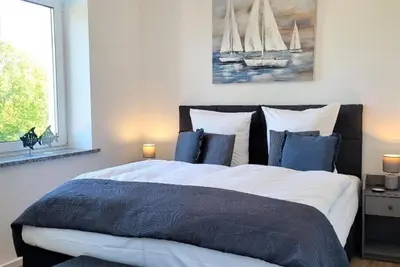 Gästehaus am Bachlauf - Losheim am See \nWohnung 4 – Ausblick