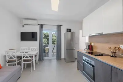 Image de Appartement d'une chambre avec la terrasse Mandre, Pag (A-6418-f)