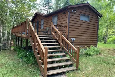 Image de The Pine Ridge Cabin on Spider Lake, Marcell Mn-Private lakeside with two docks.
