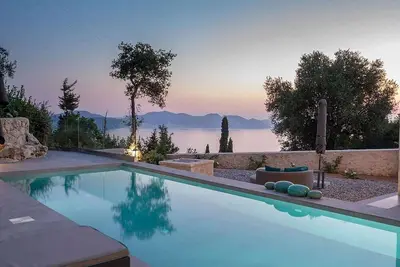Image de Fabulous Stone-Built Villa, A/C, Private Pool with Lovely Sea & Sunset Views to the Bay of Assos!