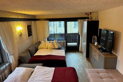 Image de Appartement 'Andys BergglĂĽck' avec vue sur les montagnes, balcon et Wi-Fi