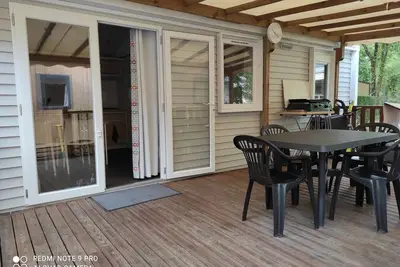 Image de Mobile home climatisé 3 chambres dans camping 5*