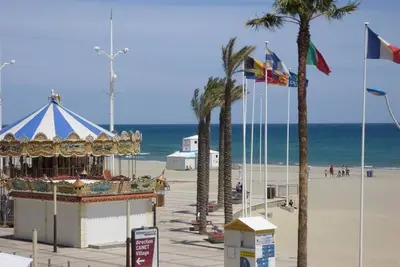 Image de Studio-Alcôve à Canet-Plage, face mer, 4 pers, balcon, parking inclus