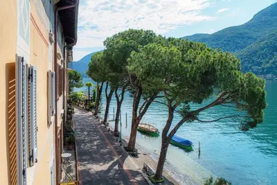 Appartement moderne avec vue sur le lac à Morcote (Il Balcone sul Lago)