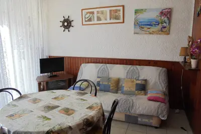 Image de Studio Cabine pour 4 avec Piscine, Tennis, à 250m de la Plage