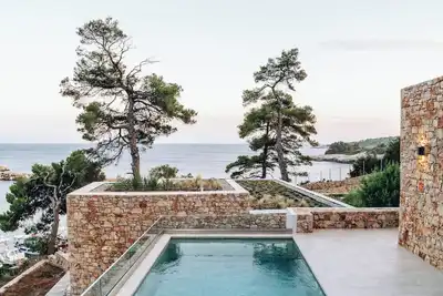 Boutique villa with private pool in Alonissos island, Greece. Mesmeric sea view.