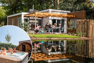 Image de Beau chalet avec sauna extérieur