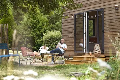 Image de Chalet 'La Tiny House De La Blandinière' avec terrasse privée, jardin partagé et Wi-Fi