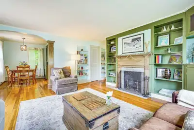 Ambient Manchester Village Apt w/ Deck & Pond!