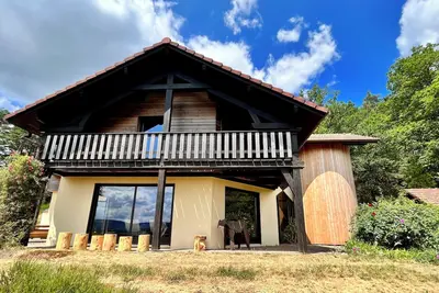 Image de Chalet avec sauna, plein sud, vue magnifique!