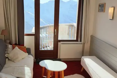 Image de Appartement lumineux, skis aux pieds, 4 pers, balcon ensoleillé