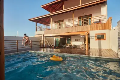 Image de Casa Linda com Vista Para as Dunas de Jericoacara e Oceano. Experiência Incrível