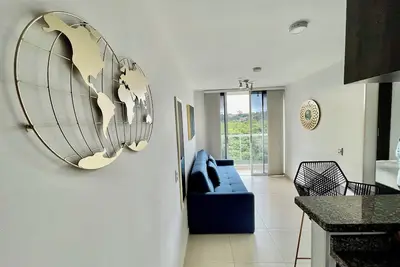 Image de Modern 1-Bedroom Retreat with Serene Views in Bucaramanga's Metropolitan Area