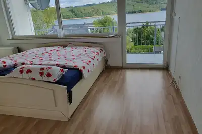 Image de Vacation home with panoramic view of the Sorpesee - lake is only 50 meters away