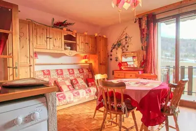 Image de Grand studio terrasse plein sud vue station