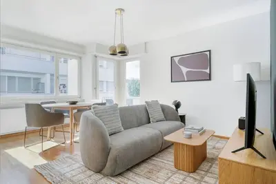 Image de Airy Allschwil 3 Room w/ Storage Room, nr Tram & Market, by Blueground