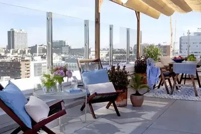 Image de Bernabéu Castellana Madrid, Apartment with spectacular terrace Bernabéu.