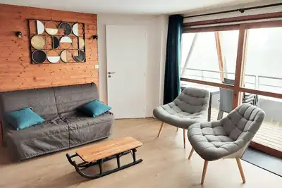 Image de Appart 8-10 pers (65m2), pied de pistes – Villages du bachat