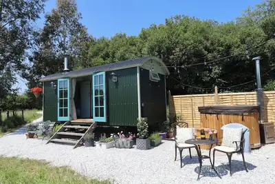 Image de Two Moors Shepherds Hut, pet friendly, with hot tub in Hittisleigh