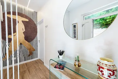 Image de Delightful and modern three-room apartment for 4, with 2 bedrooms, 2 bathrooms, laundry room and parking space