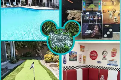 Image de Near Disneyland and Knott's Berry Farm Pool house with Arcade, and putting green