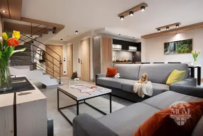 Image de Wifi, pied des pistes de ski, vue montagne, piscine, sauna, hammam, balcon, parking, télévision