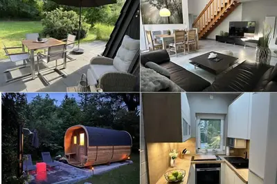 Image de Geräumiges Ferienhaus für bis zu Vier Personen mit Kamin