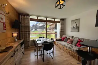 Image de Studio ski aux pieds avec balcon ensoleillé, Wifi à Morzine