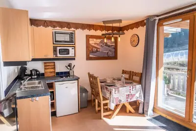 Image de Studio 4 personnes avec vue sur les pistes