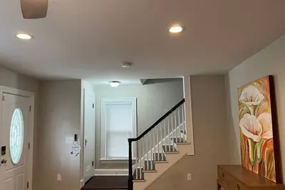 Image de Castle style brick house with 2 car garage