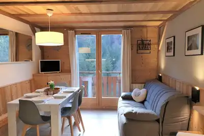 Image de Appartement rénové au pied des pistes avec wifi et parking à Morzine