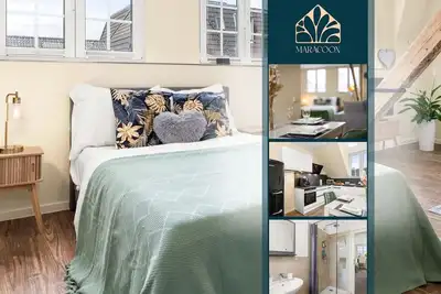 Image de Eden 2 - Suite-Studio nah Messe/Rhein, Küche