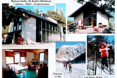 Image de Maison de vacances \"Embrun 7 Pièces, 12 couchages\" avec vue sur la montagne et le lac
