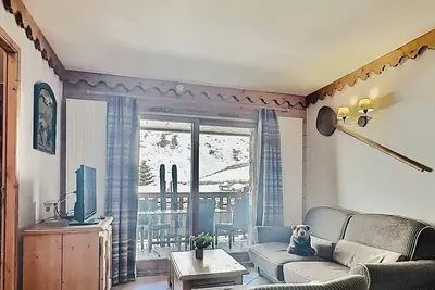 Image de Beau 4 pièces esprit montagne à Tignes avec balcon, WiFi et casier à ski