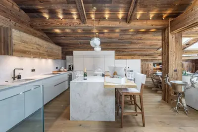 Image de Penthouse à Megève avec piscine et animaux admis, 10 pers.