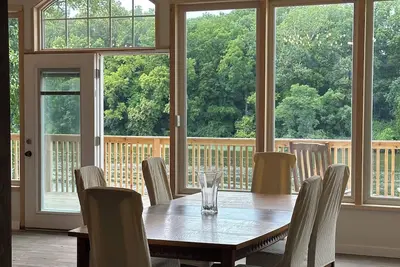 Lakehouse with water access