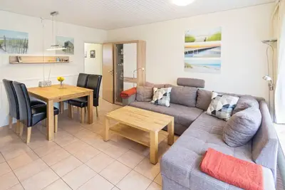 Image de Moderner Bungalow in Norddeich - Strandnah, Platz auf 56 m² für bis zu 4 Pers