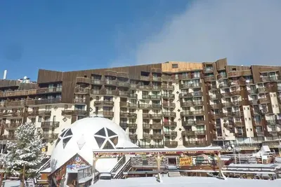 Image de À 15m des pistes de ski, 5ème étage, vue vallée, balcon, télévision, casier à ski, 25m², Les Orres