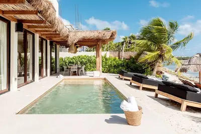 Image de Villa Zama - Tropical, 5 bed Beachfront Villa in secluded Tankah Bay