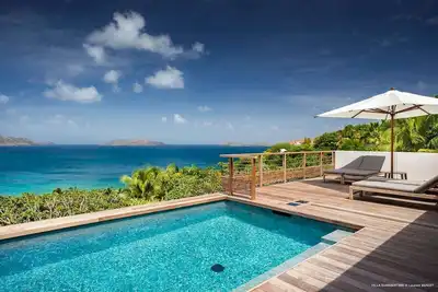 Summertime- Spacious living, offering exquisite views of the ocean and islands